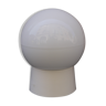 White globe sconce