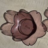 6 coupelles vintages en forme de fleur marque XVM au dessous