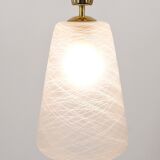 Brass Crown Pendant Light in Gio Ponti Style, Mid-Century, Italy, 1950s