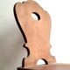 Series of 4 Brutalist chairs in solid oak - Savoyard Popular Art - Vintage from the 60s