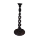 Twisted wooden candle