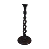 Twisted wooden candle