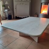 Travertine coffee table