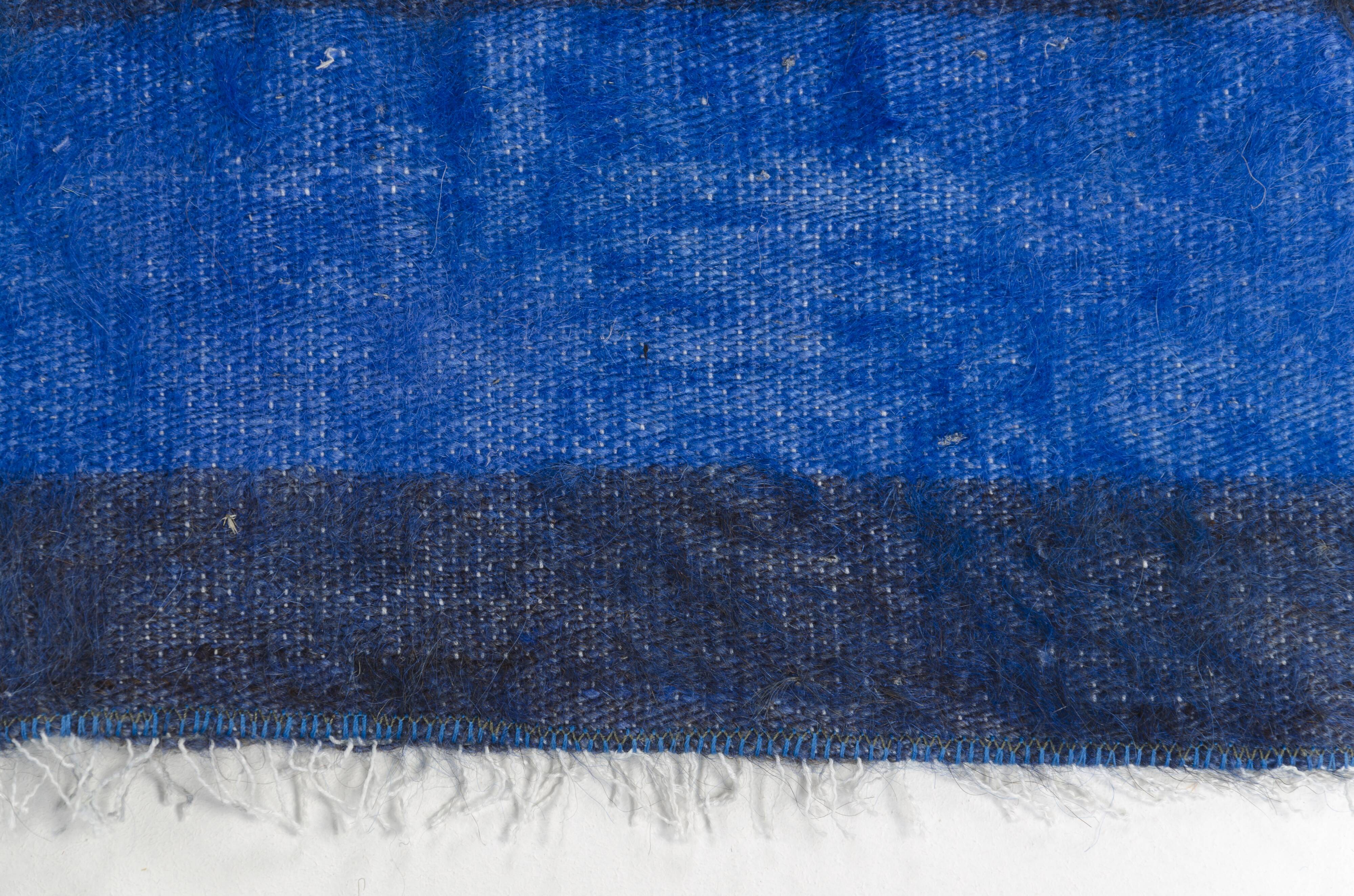 Blue Vintage Stripe Kilim Rug