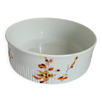 Haviland Limoges, Large Round Porcelain Salad Bowl Vintage Model, 1970