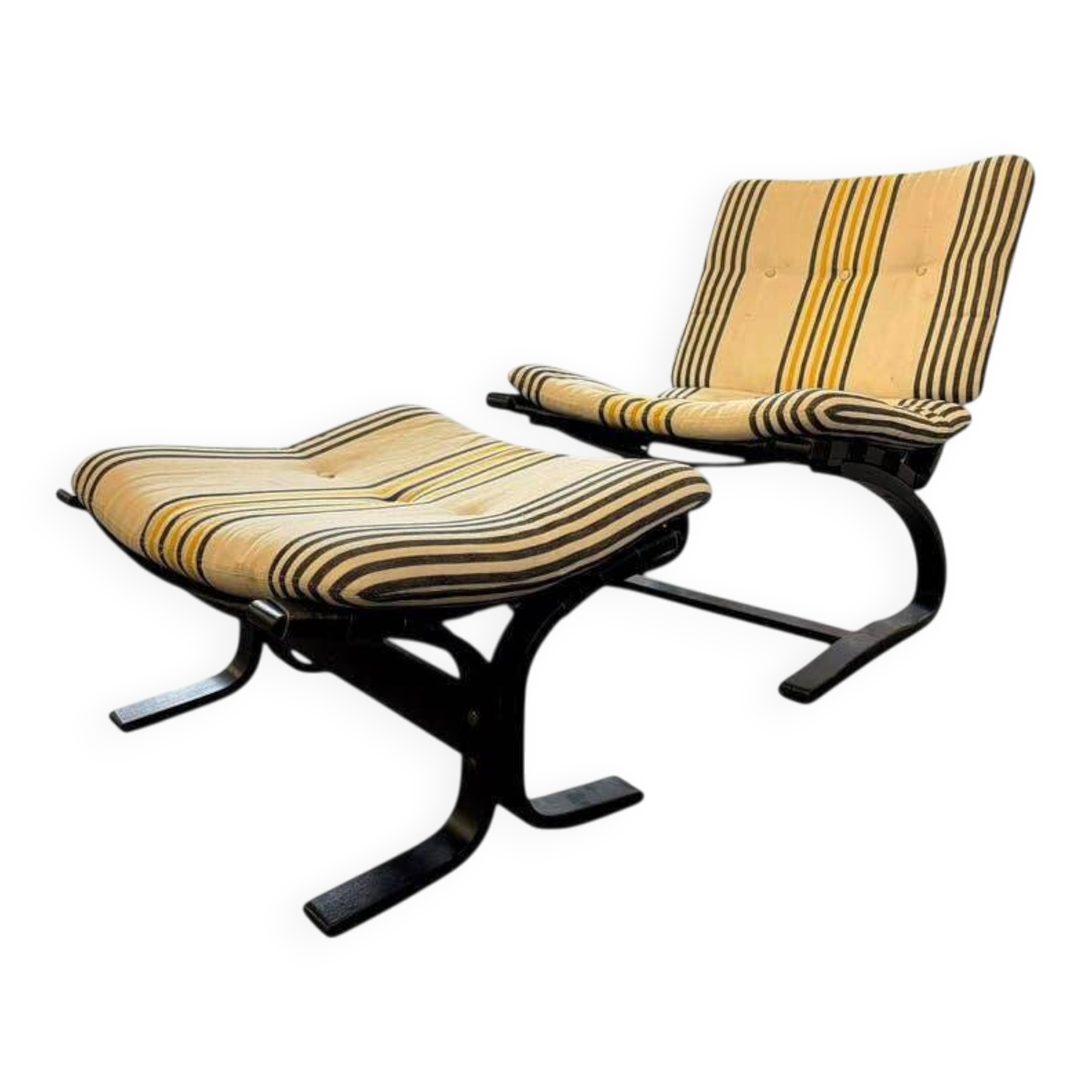 Vintage wooden armchair / single seat Ingmar Relling for Westnofa