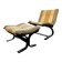Vintage wooden armchair / single seat Ingmar Relling for Westnofa