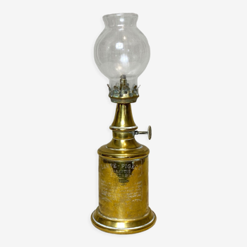 Pigeon lamp with its original globe
