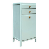 Commode de salle de bain vintage vert grisé