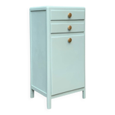 Commode de salle de bain vintage vert grisé