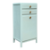 Vintage gray green bathroom chest of drawers
