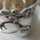 Silver metal flower spike vase