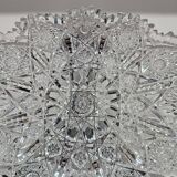 Starry Pattern Crystal Bowl, American, American Brilliant Cut Glass, 1920s.