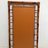 Miroir en bambou vintage