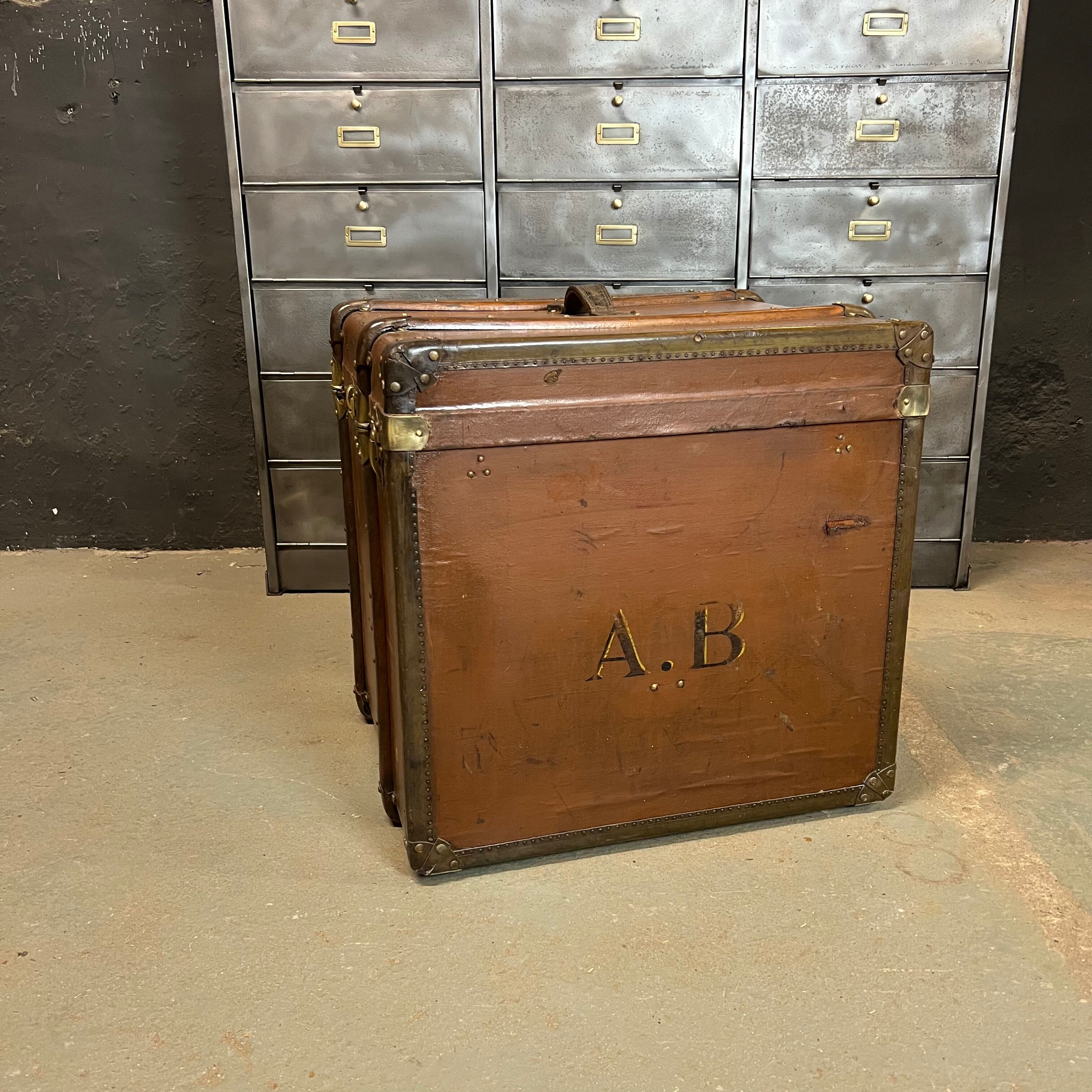 Old travel trunk
