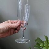 2 ancient engraved blown glass flutes