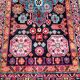 Old oriental rug made hands. 181 x 90cm