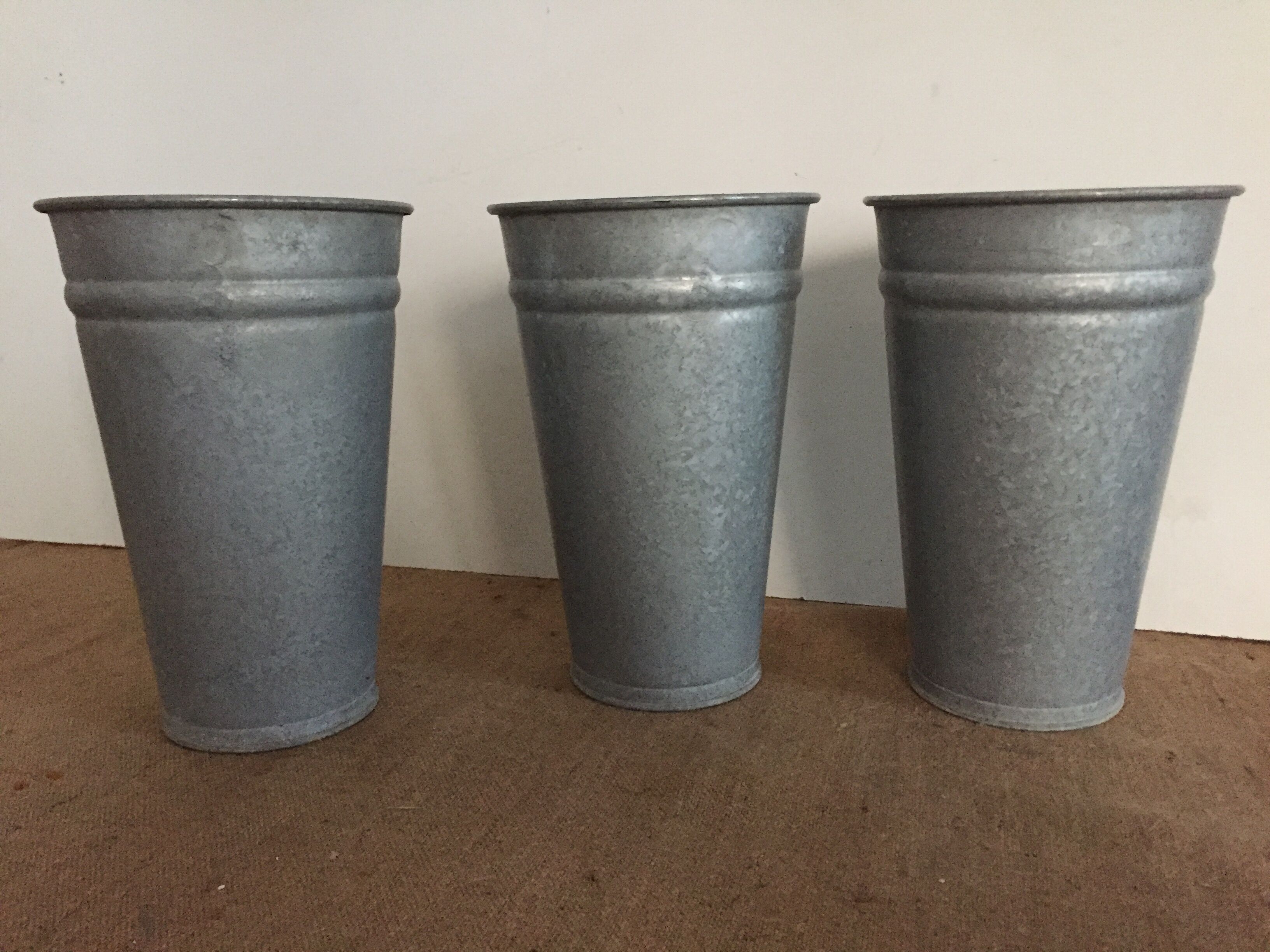 Pot en zinc de fleuriste