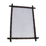Old bamboo mirror 102 x 76 cm