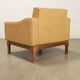 Vintage armchair in faux leather and solid wood, Italy, 1960s