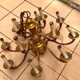 Bronze chandelier with 12 candles