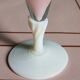 Soliflore en opaline soufflée rose. Italie vers 1960