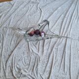 1960s crystal fruit basket