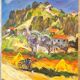 Oil on canvas landscape of Provence