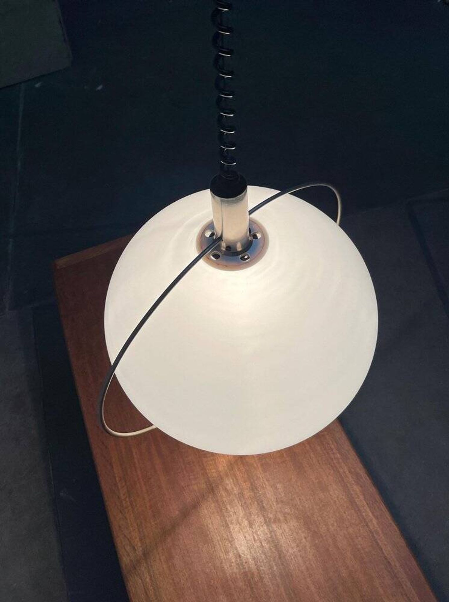 Swiss pendant lamp from the space age of the mid-century by Temde, 1960s
