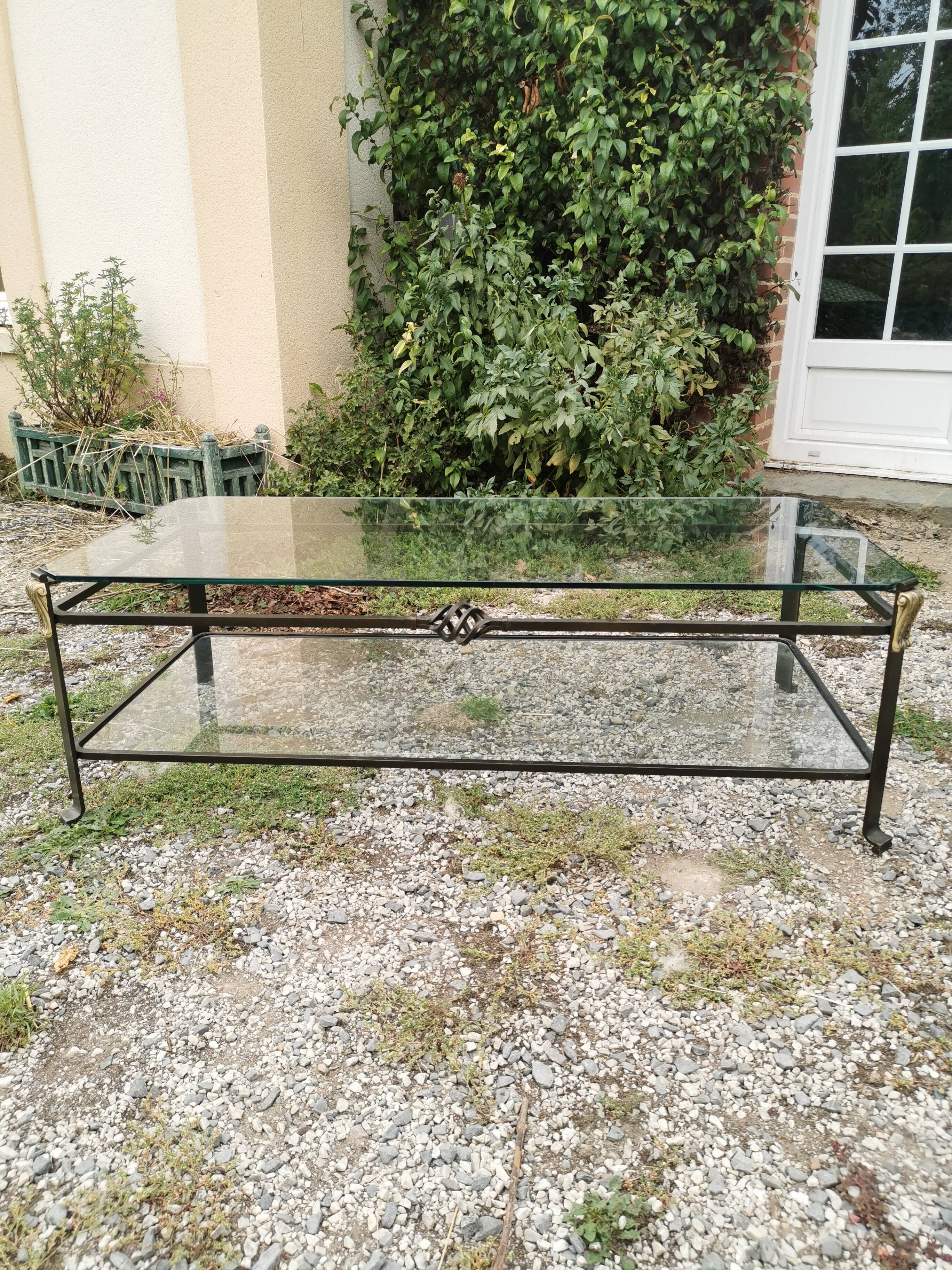 Wrought iron coffee table