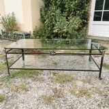 Wrought iron coffee table