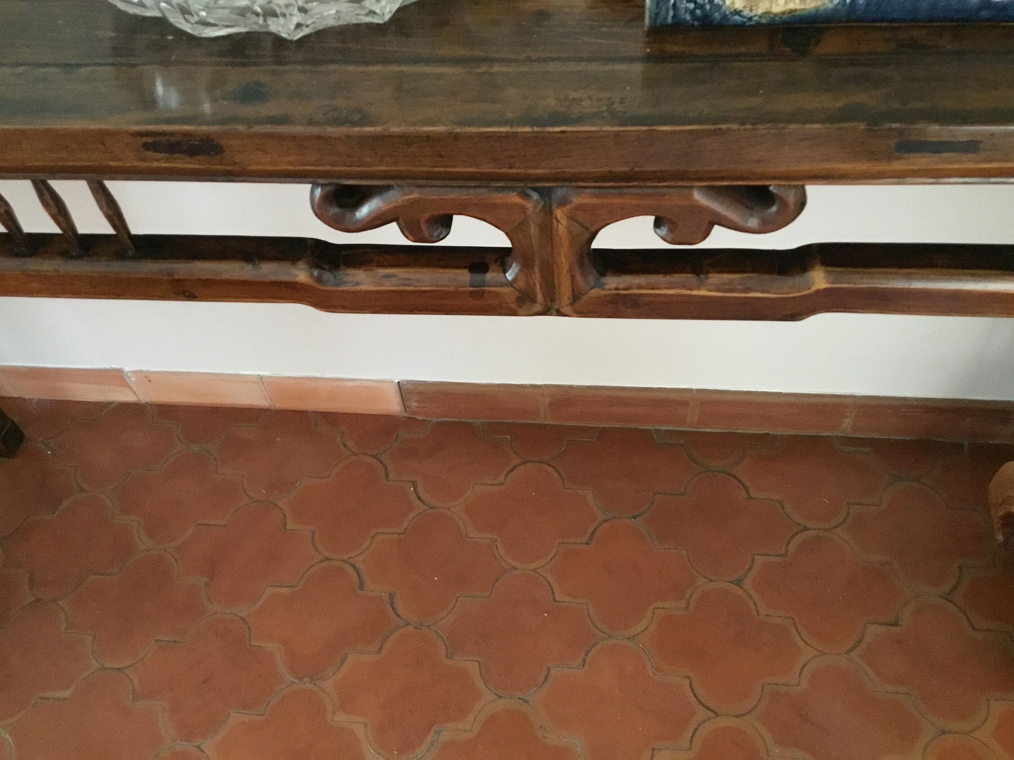 Ancient Chinese elm console