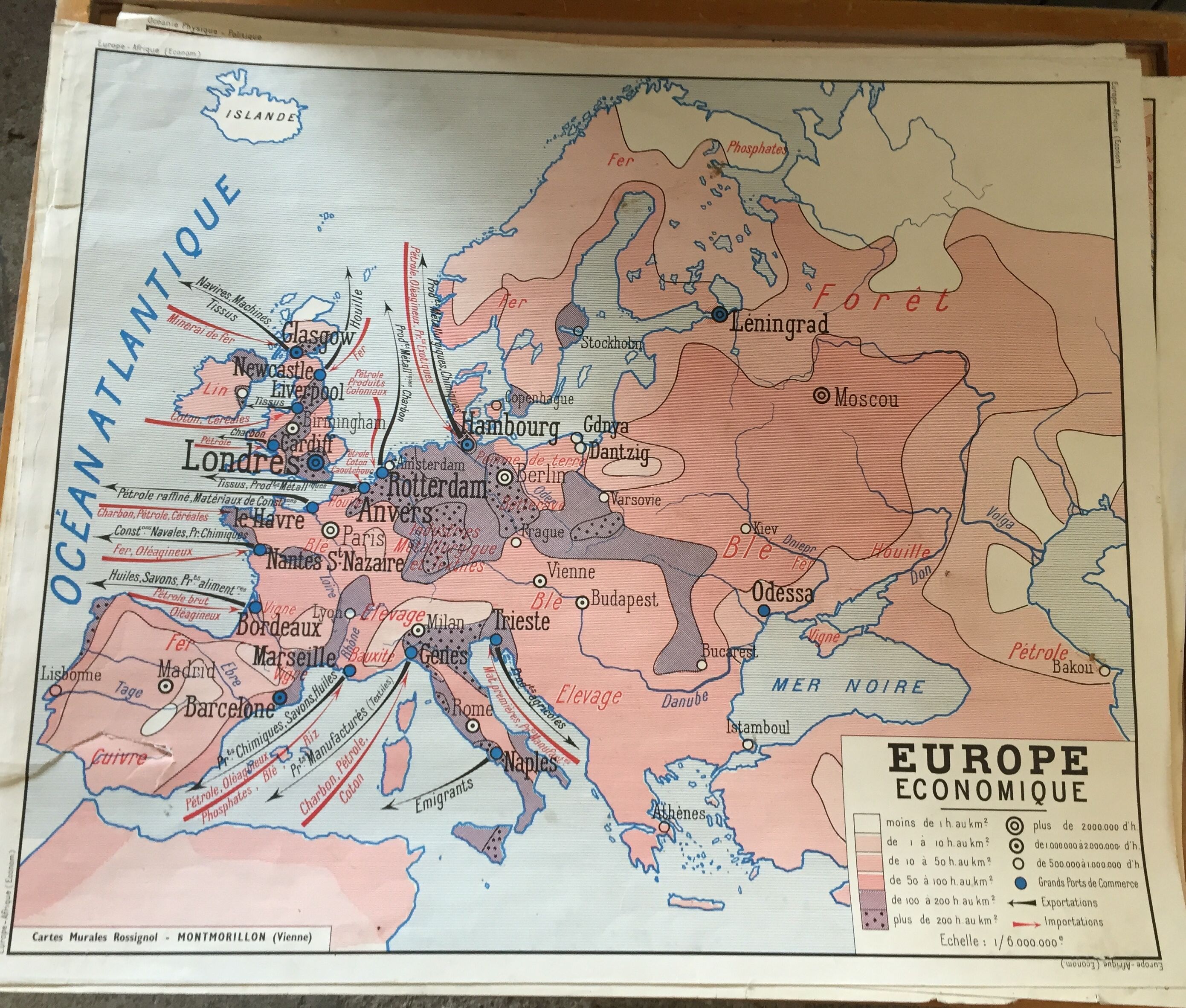 Pedagogical map Europe and Africa