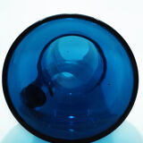 Pichet en verre bleu Kastrup Holmegaard par Jacob Bang