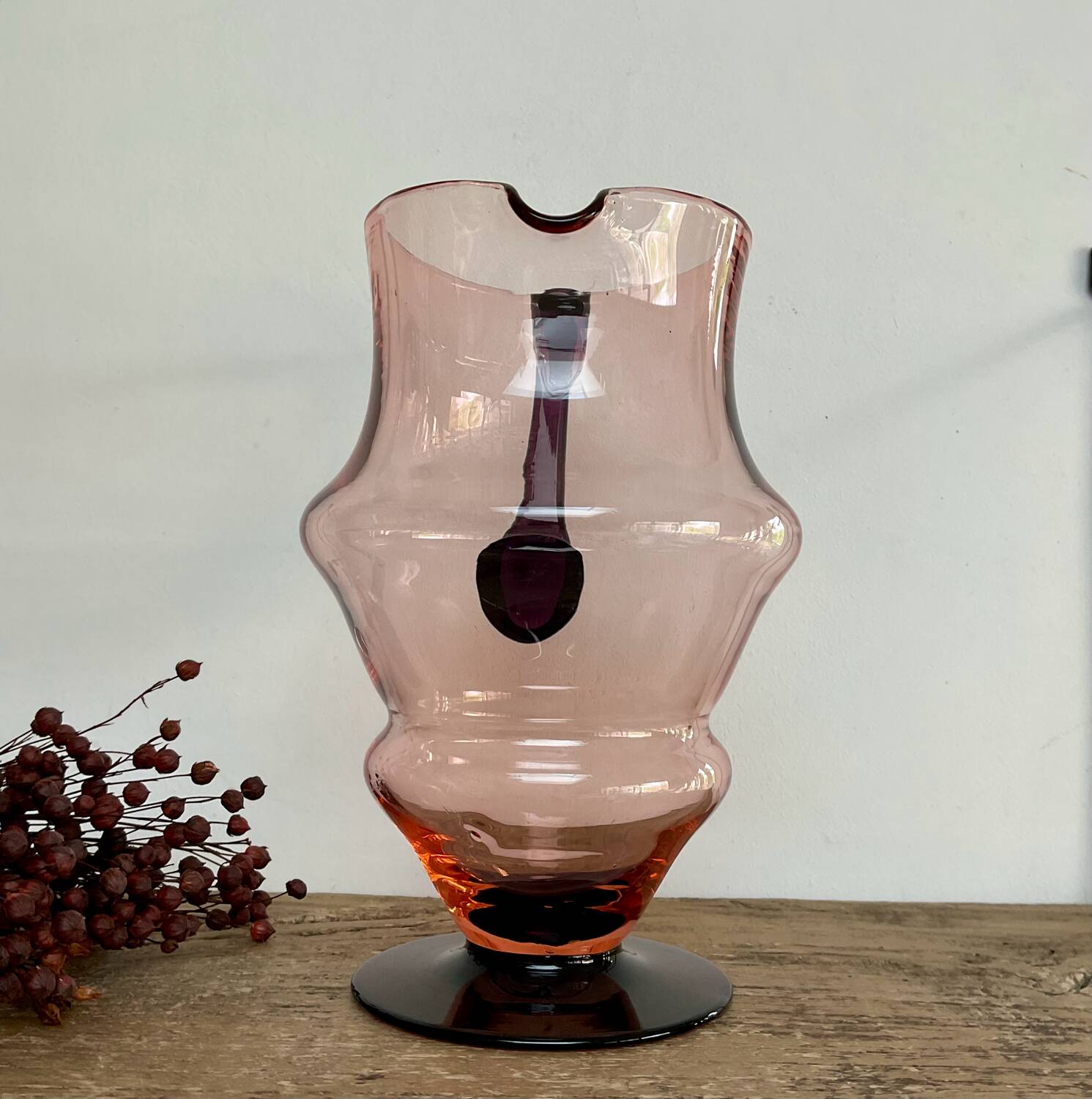 Blown glass jug
