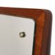 Miroir scandinave en teck Suède 1960, 72x38cm