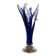 Vintage Cobalt Blue Crystal Vase Sculpture - Murano Style