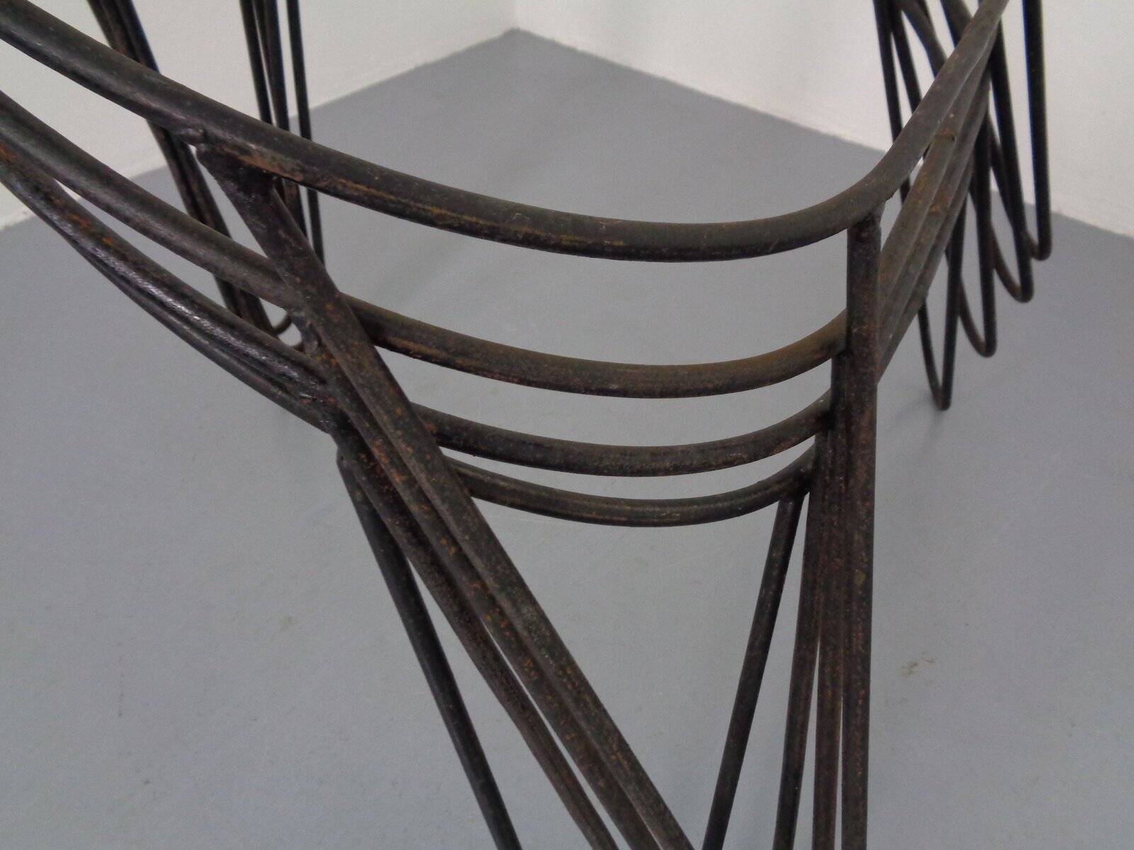 Mid-Century German Bamboo Chairs, 1950s, Set of 4