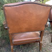 4 fauteuils cuir chippendales