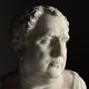 Buste de Vitellius en plâtre romain, 20e siècle.