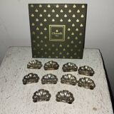 10 Christofle silver-plated knife rests
