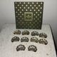 10 Christofle silver-plated knife rests