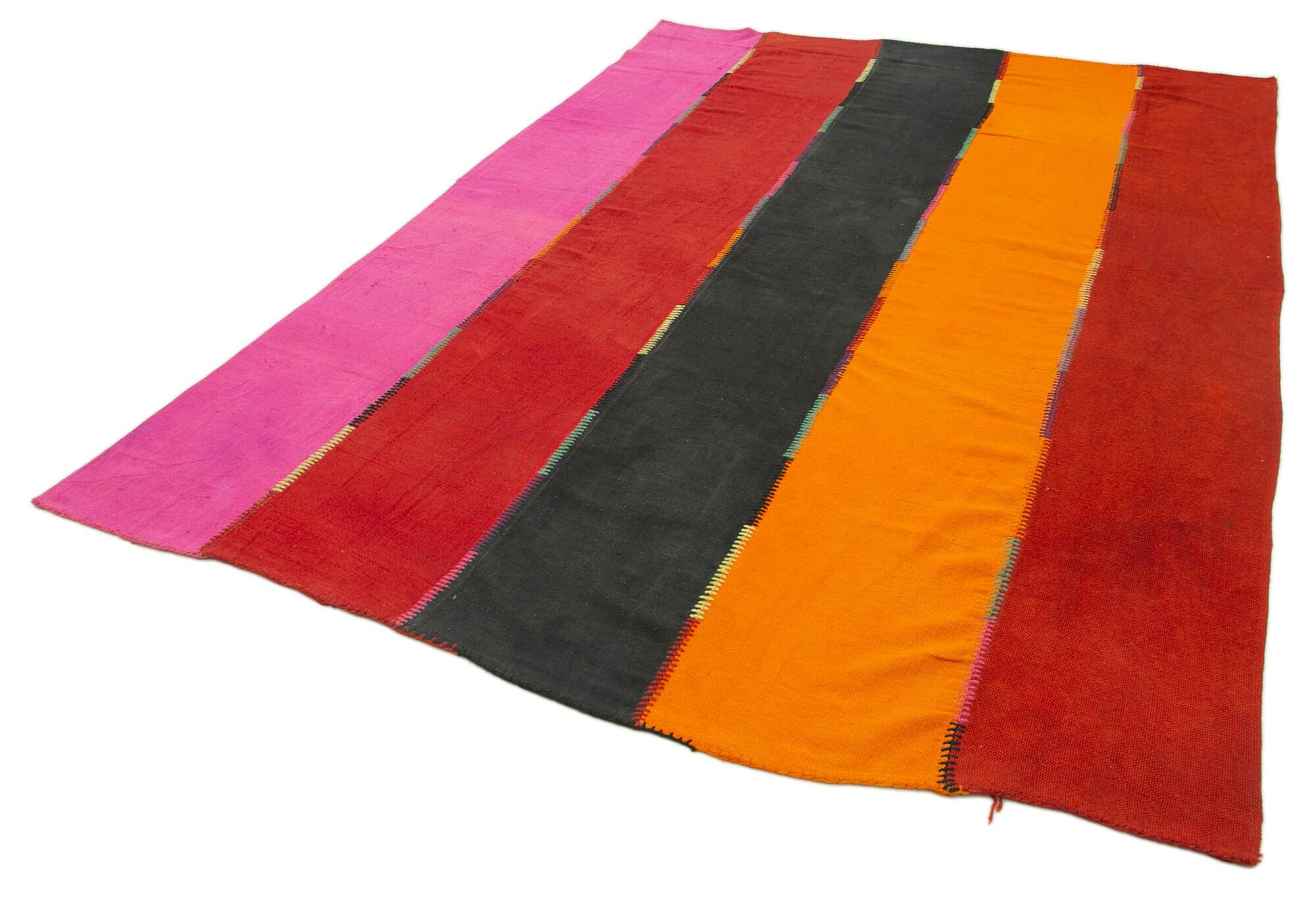 Turkish Handmade Vintage Anatolian Kilim 204 cm x 300 cm
