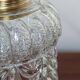 Transparent moulded glass suspension – corolla pattern