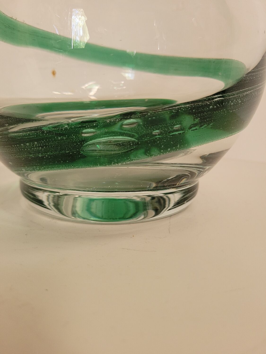 Bi-color blown glass vase Köln 1960s