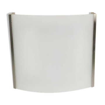 Lampe murale Tecla en verre opalin de Panzeri, années 1980