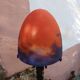 Art Deco Mushroom Lamp Obus glass paste Muller, wrought iron