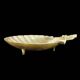Ashtray or shell-shaped trinket tray in gilded zamak – EP Zinc, Italy, 1960s