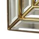 Miroir avec console argentés et dorés – Deknudt