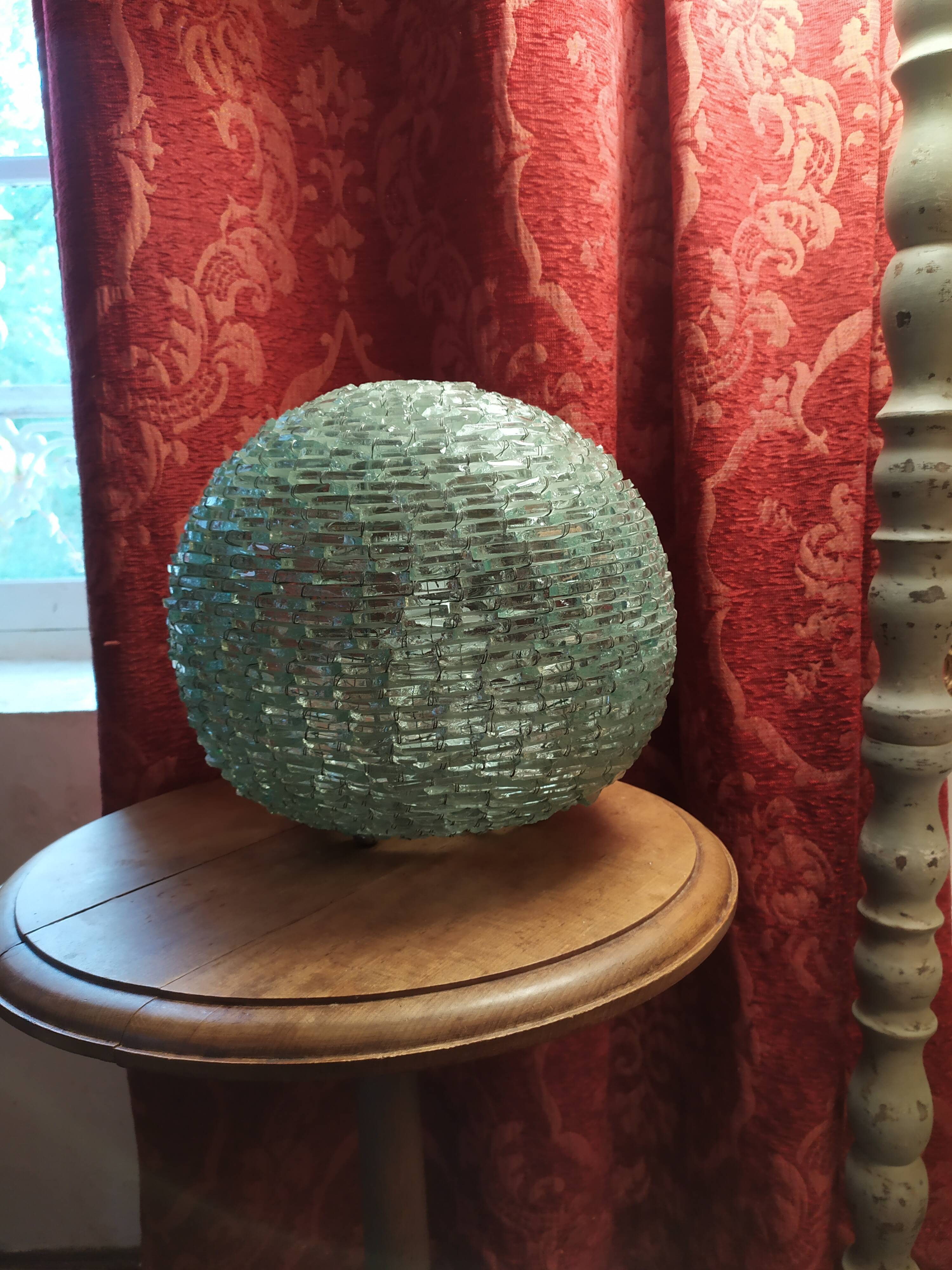Vintage glass ball lamp